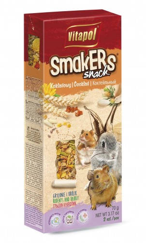 Vitapol Smakers rúd (koktail) - prémium duplarúd - rágcsálók és nyulak részére (90g)