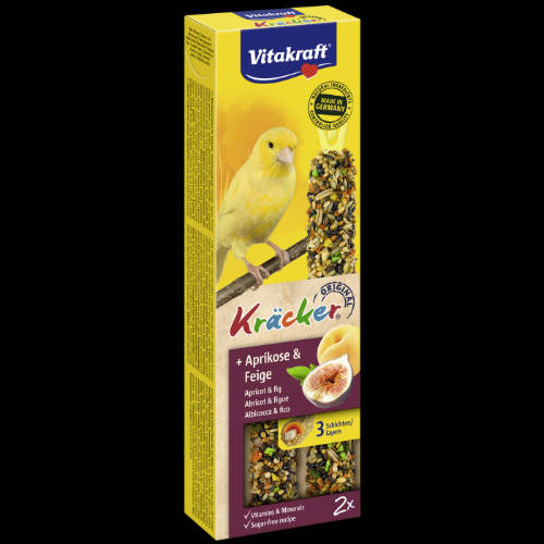 Vitakraft Kracker - Dupla rúd (sárgabarack,füge) Kanári madarak részére (60g)