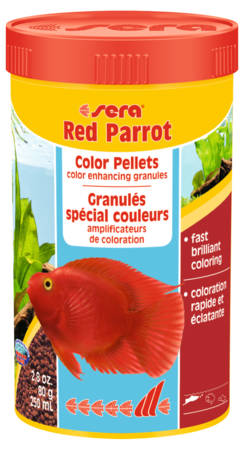 Srea Red Parrot - granulátum táplálék díszhalak részére (250ml)