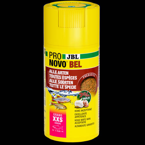 JBL ProNovo Bel Grano XXS - Akváriumi alaptáp granulátum (XXS méretben) minden 1-3 cm-es akváriumi halhoz (100ml/58g)CLICK