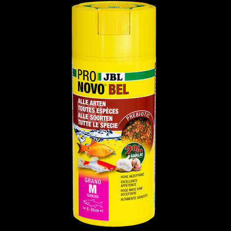 JBL Pronovo Bel Grano M - Akváriumi alaptáp granulátum M-es méretben minden (8-20 cm-es) akváriumi halhoz (250ml/125g) CLICK