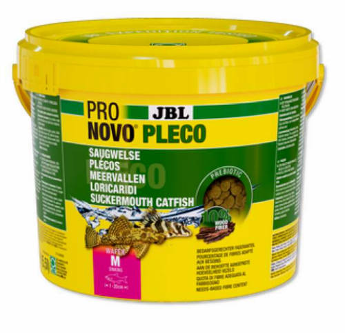 JBL Pronovo Pleco Wafer "M" - fatartalmú táptabletta növényevő harcsák számára 1-20 cm-ig (5,5l)
