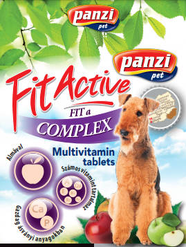 Panzi FitActive vitamin FIT-a-Complex - multivitamin (almával) kutyák részére  (60db)