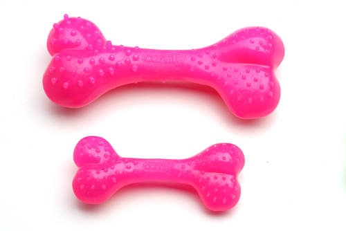 Comfy Pink Dental Bone - fogtisztítós játék (csont) kutyák részére (8,5x4x2cm)