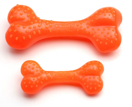 Comfy Orange Dental Bone - fogtisztítós játék (csont) kutyák részére (12,5x5x3cm)