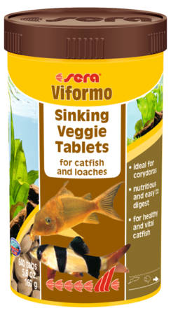 Sera Viformo (süllyedő) - tablettás táplálék díszhalak számára (100ml/275 db tabletta)