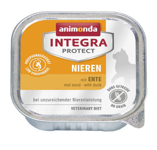 Animonda Integra Nieren (kacsa) alutálkás - Vesebeteg macskák részére (100g)