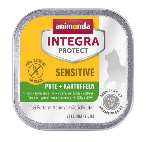 Animonda Integra Sensitive (pulyka-burgonya) alutálkás - Táplálék-intoleranciás macskák részére (100g)