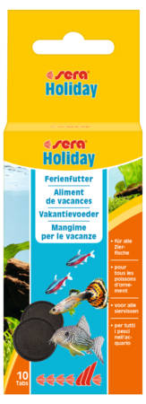Sera Holiday - tablettás táplálék díszhalak részére (10db)