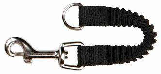Trixie Shock Absorber - húzáscsillapító (fekete) pórázkiegészítő (S-M) 21cm/15mm
