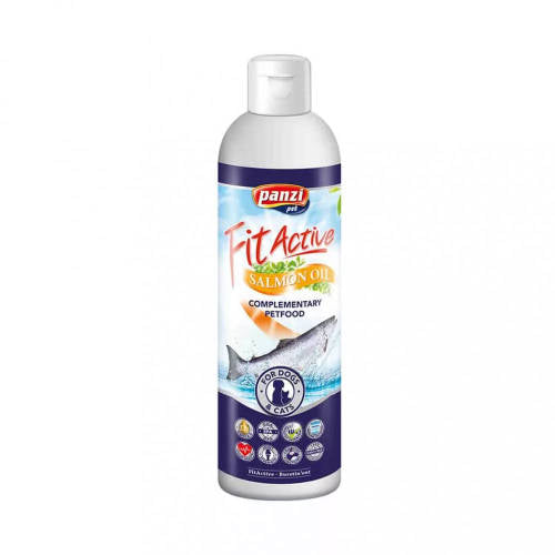 FitActive Salmon oil - kiegészítő eledel (lazacolaj) kutyák és macskák részére  (250ml)