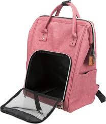 KT24:Trixie Ava Backpack - szállítótáska (piros) kutyák részére (32x42x22cm)