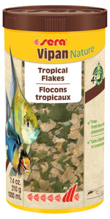 Sera Nature Vipan XL - lemezes táplálék díszhalak számára (1000ml)