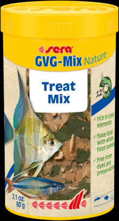 Sera Nature GVG-Mix - lemezes,-daphnia,féreg-mix táplálék díszhalak számára (100ml/22g)