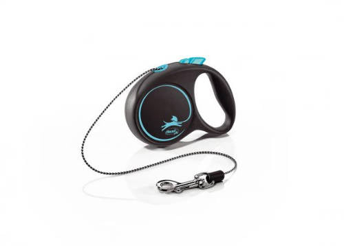 Flexi Black Design "XS" (kék) - zsinóros automata póráz (3m)