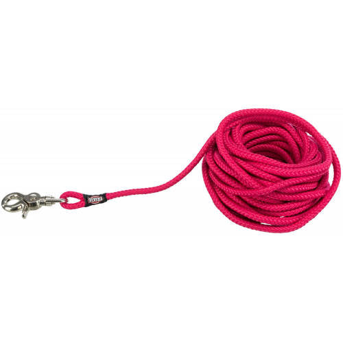 KT24: Trixie Tracking Leash, round - nyomkövető póráz (fukszia) kiképzéshez (S-L) 5m/Ø6mm