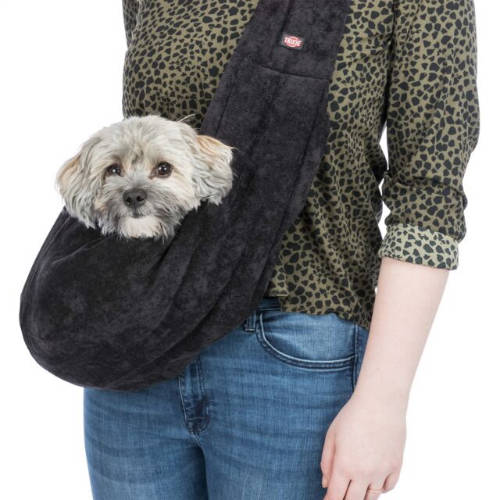 Trixie Soft front carrier - szállítótáska (fekete,szürke) kutyák részére (22x20x60cm) max:5 kg