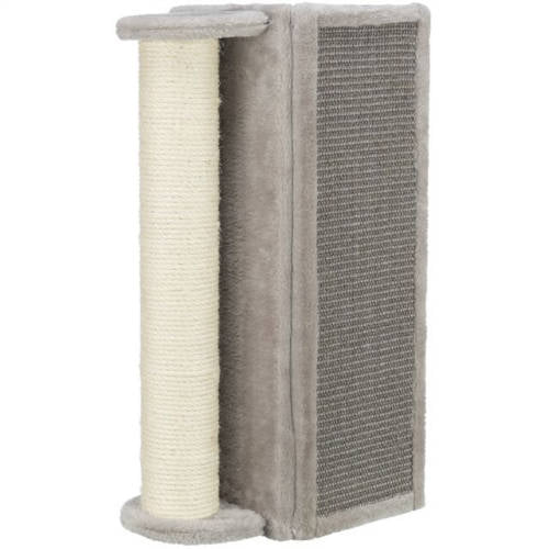 Trixie Scratching Board for corners with post - kaparófa (szürke) macskák részére (19x58x19cm)