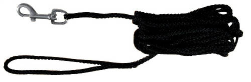 Trixie Tracking Leash - követő póráz - fekete - (5m/Ø5mm)