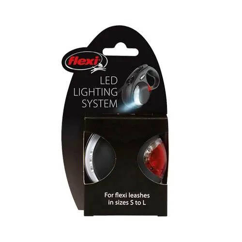 Flexi Led Lighting System - világítás (fekete) flexi pórázokhoz